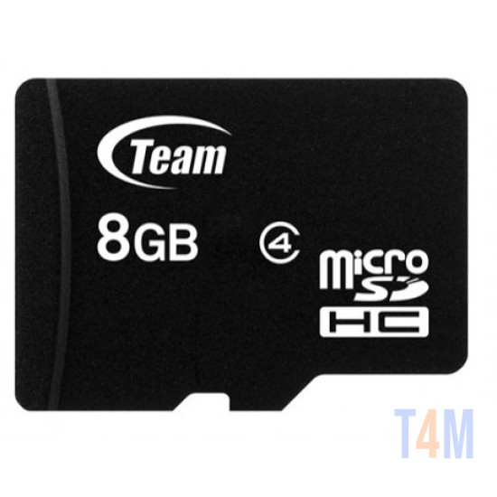 TEAM GROUP MEMORY CARD 8GB CLASS 4 WITH ADAPTER